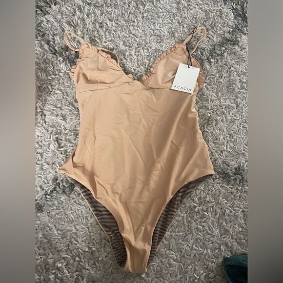 NWT FREE PEOPLE X ACACIA DIXIE FULL ONE PIECE OAT - Picture 4 of 4